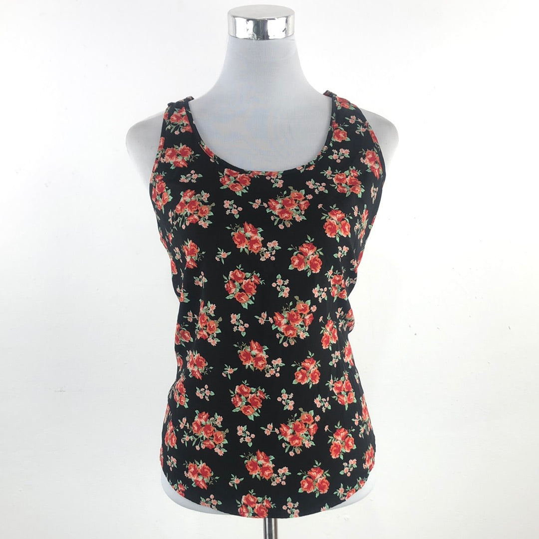 Blusa Negro de Flores Faded Glory