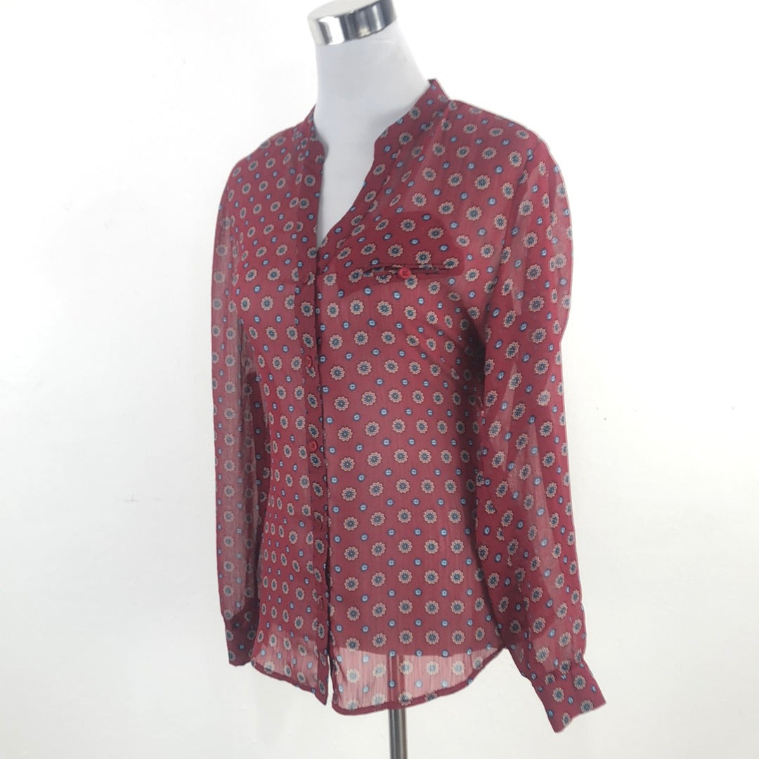 Blusa Rojo Vino Kut