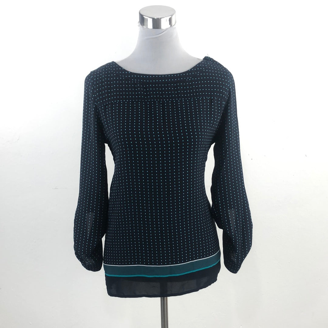 Blusa Azul Oscuro Ann Taylor Loft