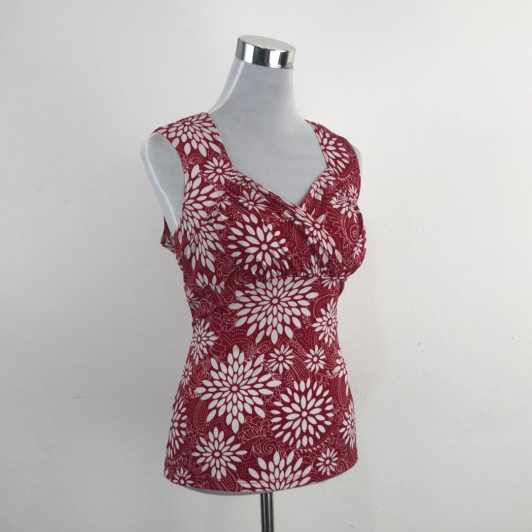 Blusa Rojo de Flores