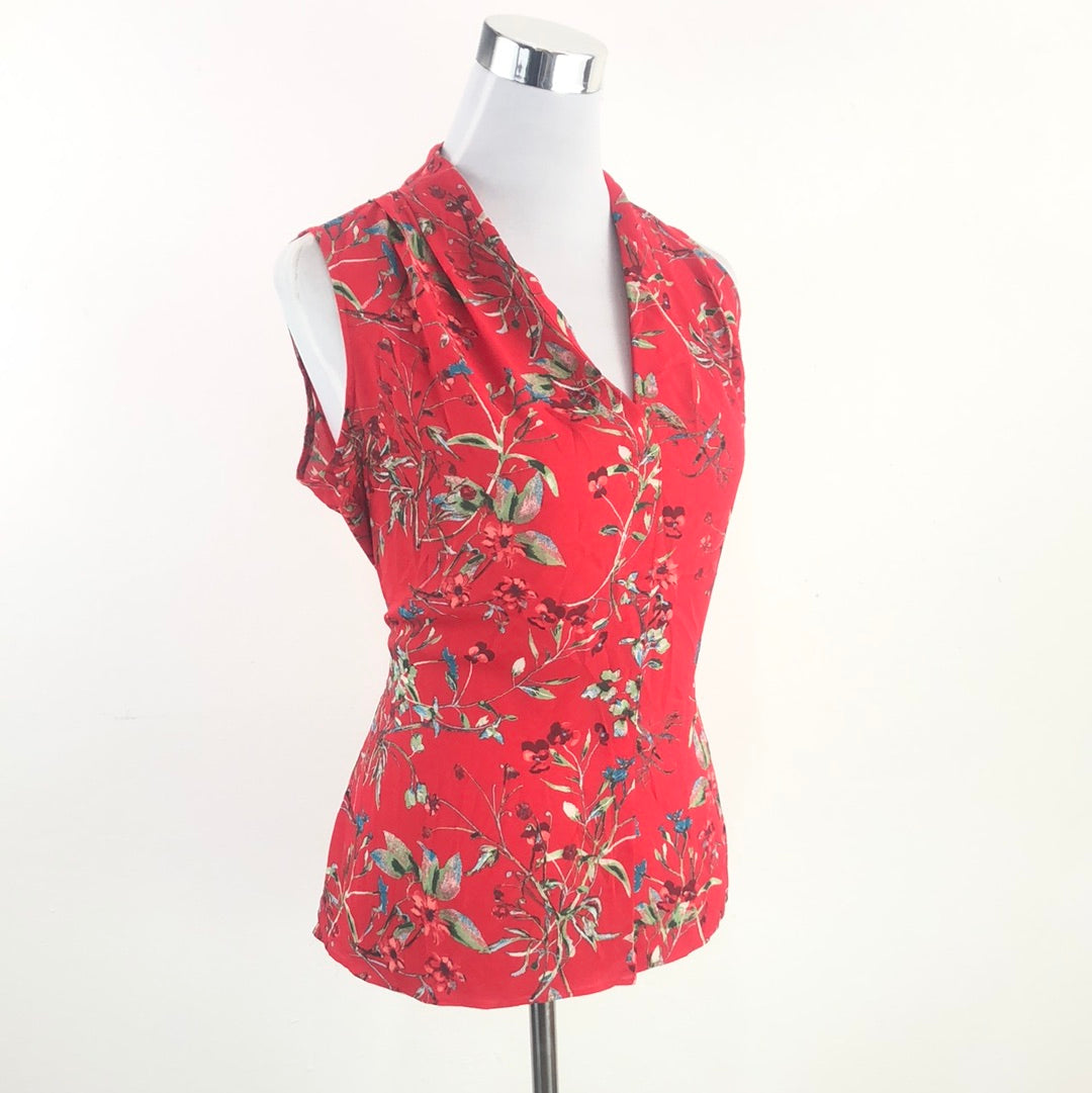 Blusa Rojo de Flores Rose+Olive