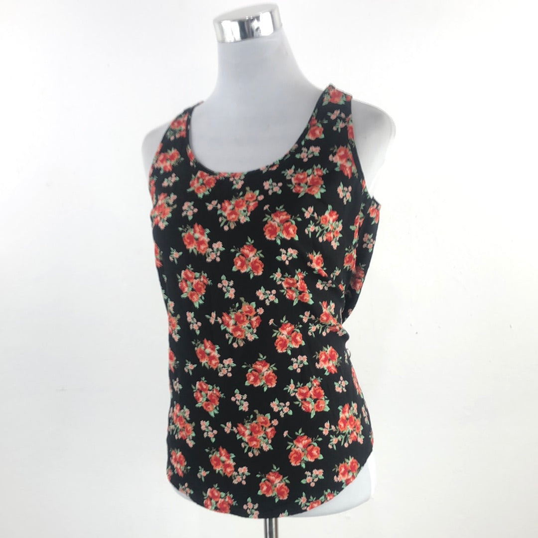 Blusa Negro de Flores Faded Glory