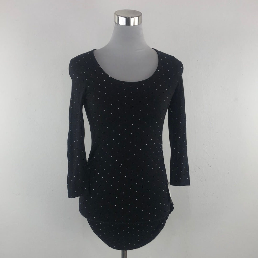 Blusa Negro de Lunares Apea in the Pod