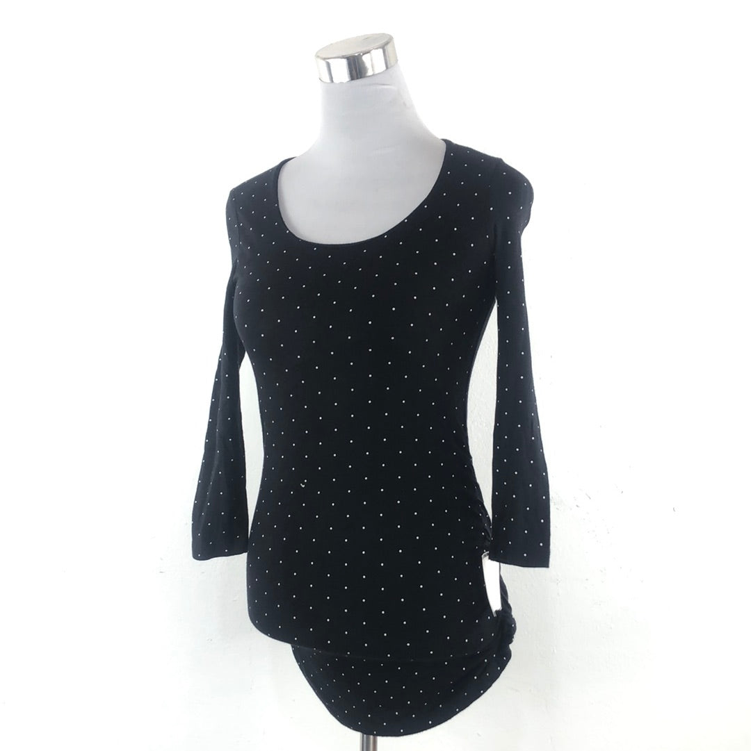 Blusa Negro de Lunares Apea in the Pod