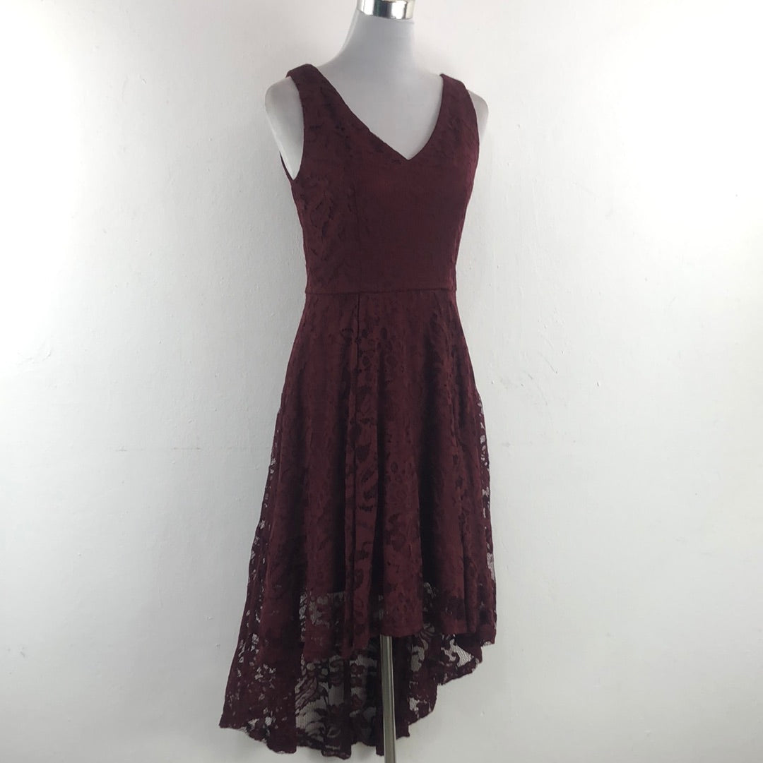 Vestido Rojo Vino Muadress
