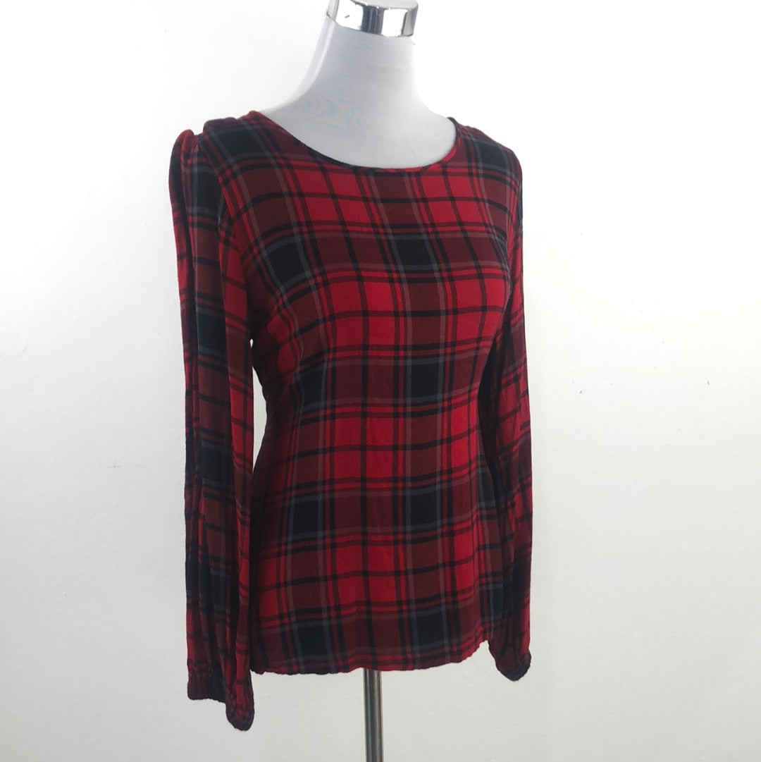 Blusa Rojo de Cuadros Loft