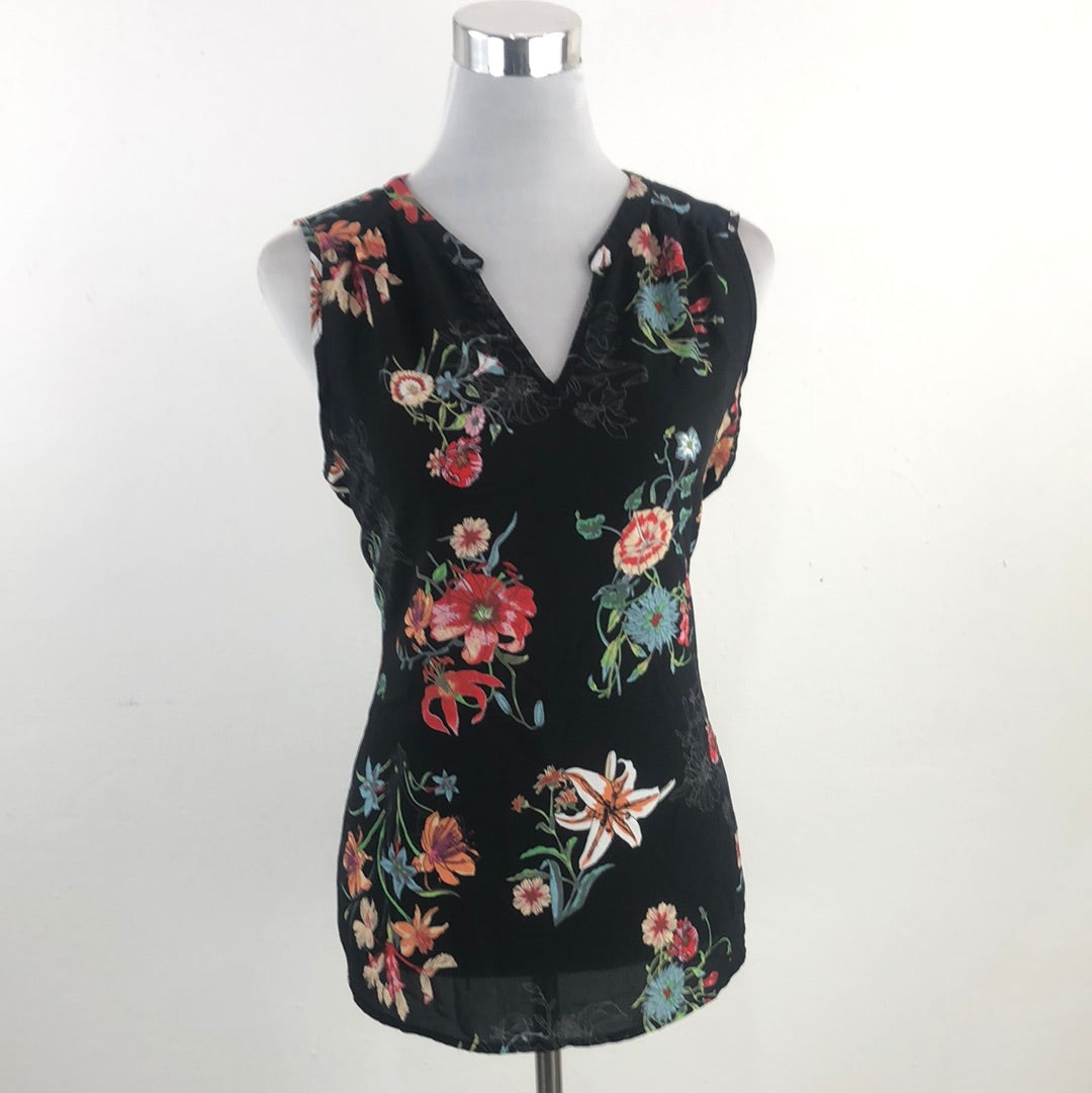 Blusa Negro de Flores Dalia