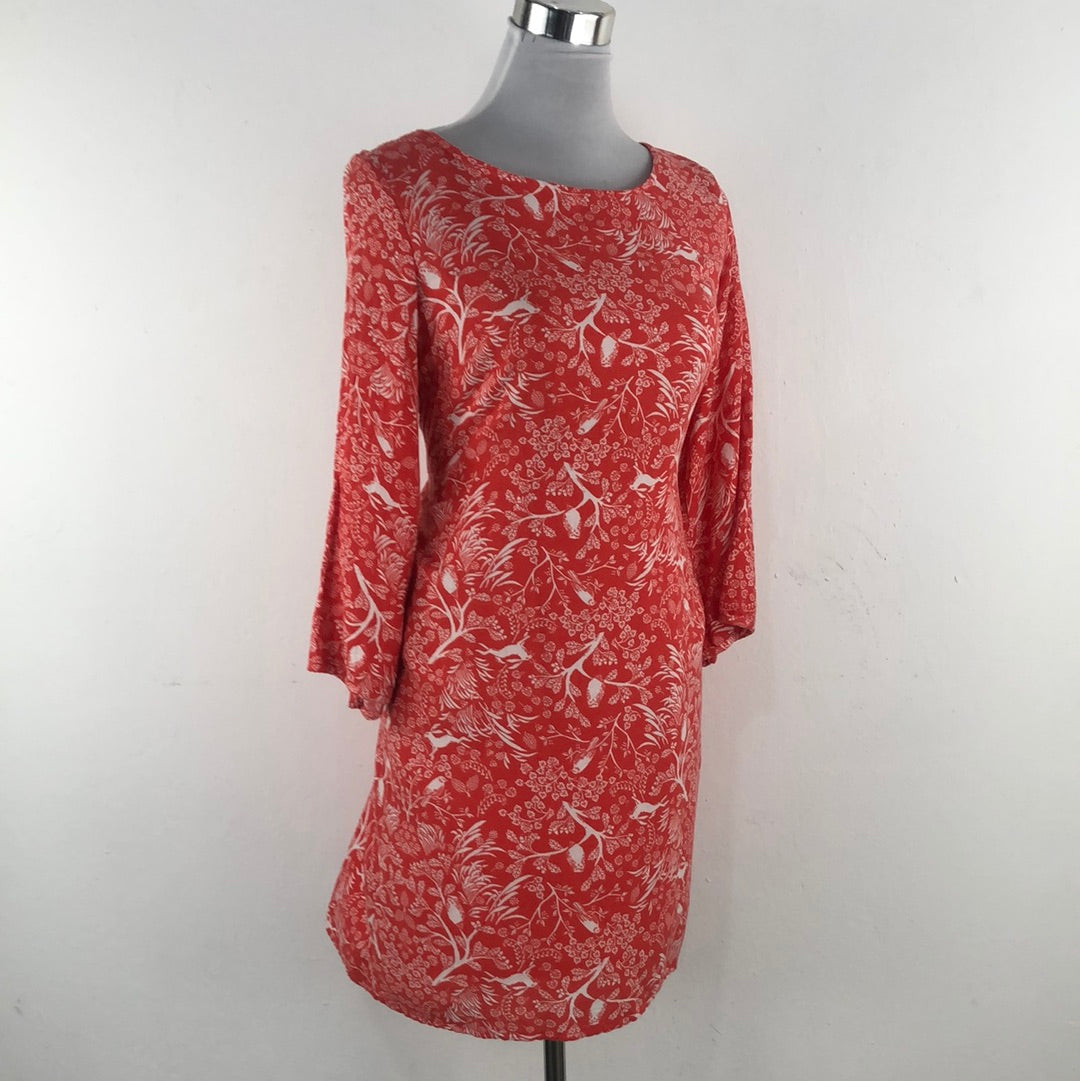 Vestido Naranja de Flores Old Navy