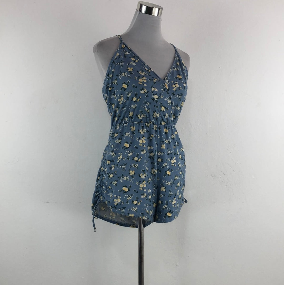Enterizo Azul de Flores Justify