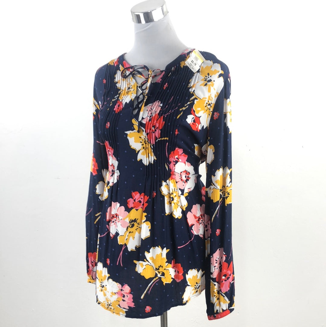 Blusa Azul Marino de Flores Old Navy