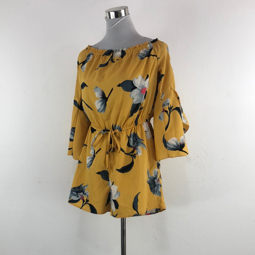 Enterizo Amarillo de Flores Blush