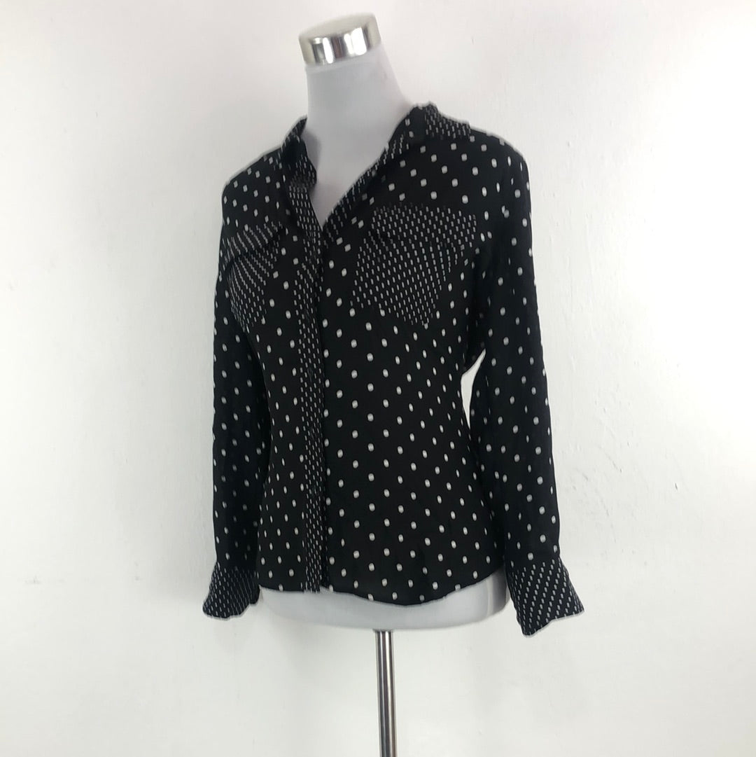 Camisa Negro de Lunares Investments Petites
