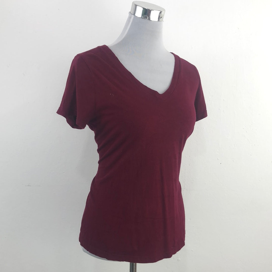 Camiseta Rojo Vino Forever 21