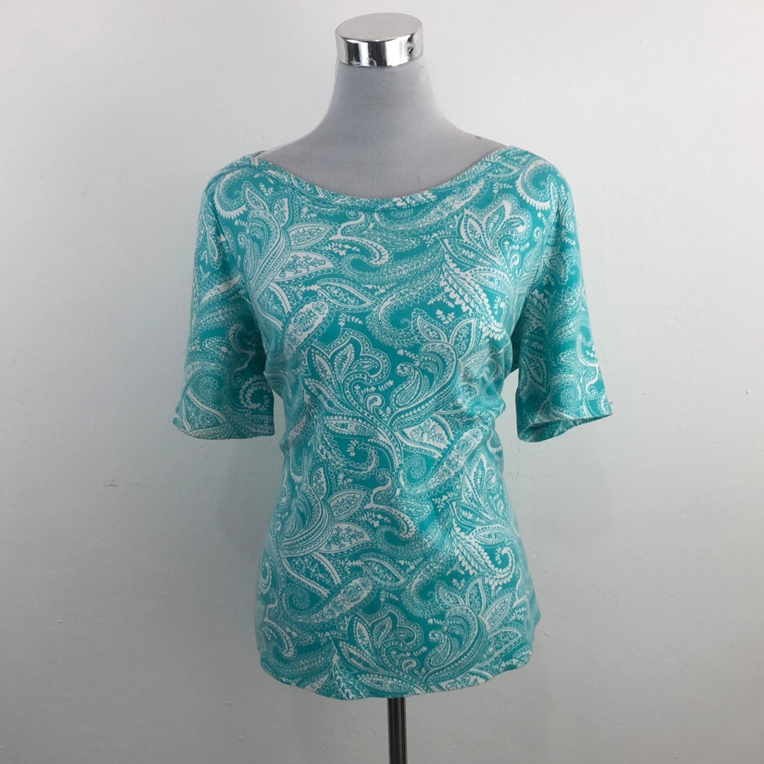 Camiseta Azul de Flores Kim Rogers