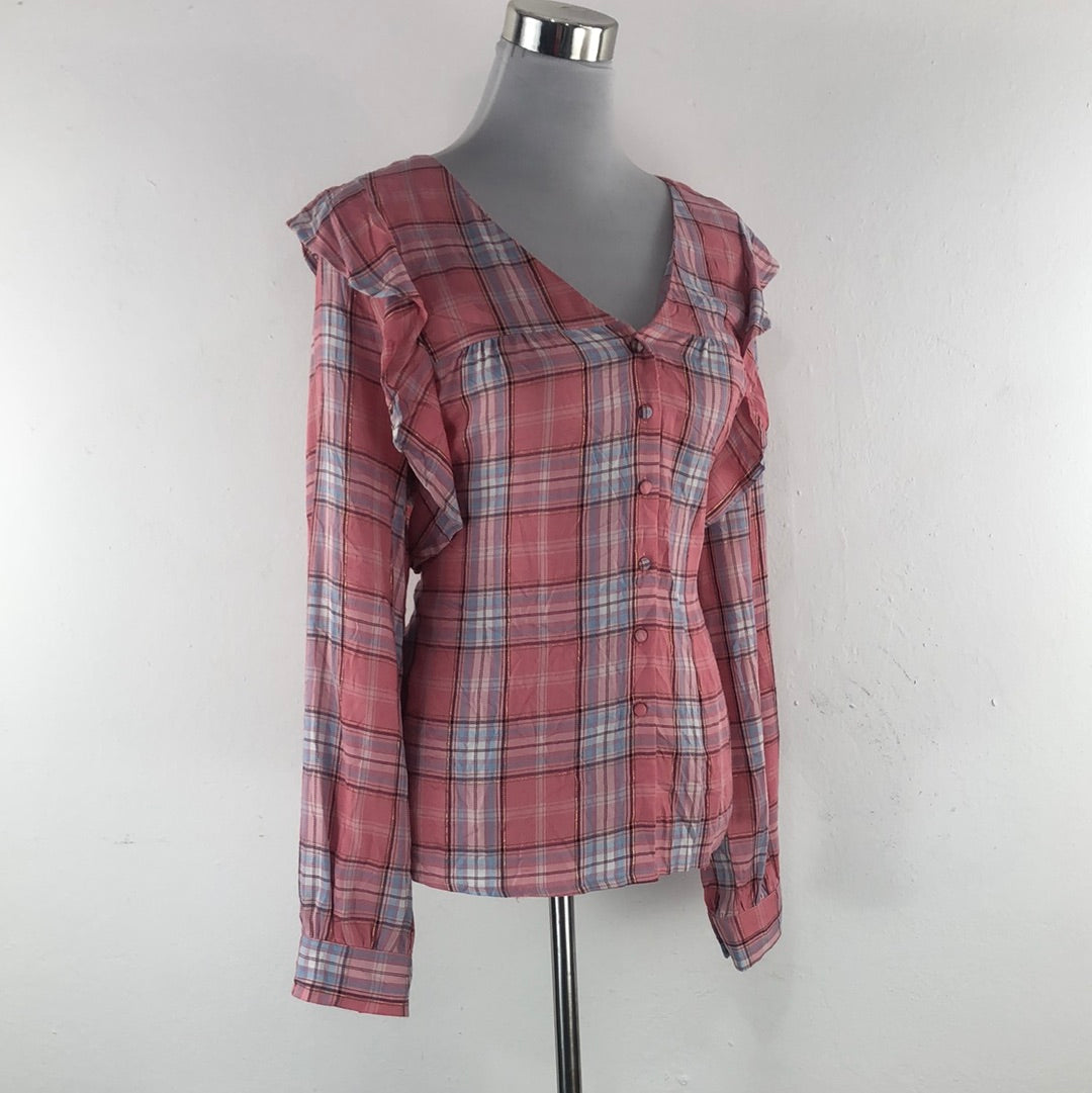Blusa Rasado de Cuadro Bobeau