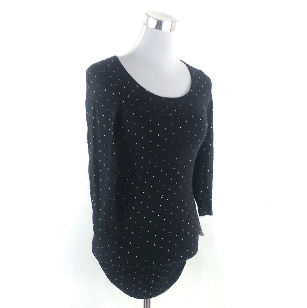 Blusa Negro de Lunares Apea in the Pod