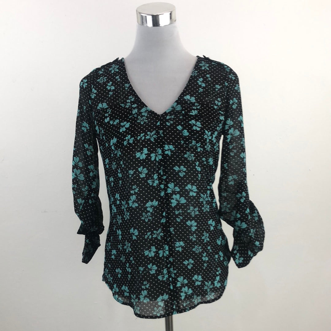 Blusa Negro de Flores Candies