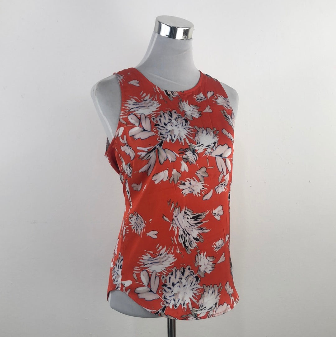 Blusa Naranja de Flores Daniel Rainn