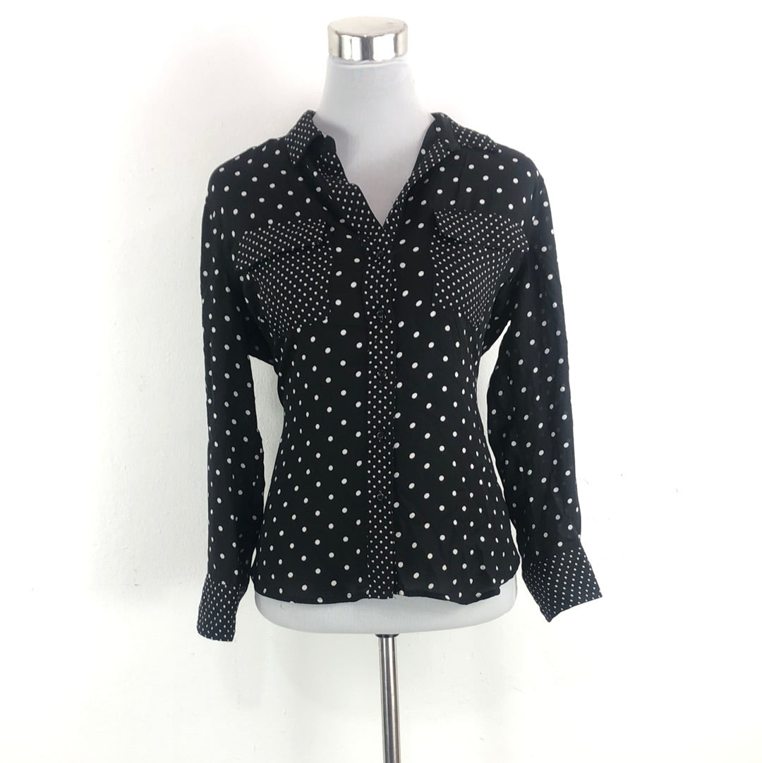 Camisa Negro de Lunares Investments Petites