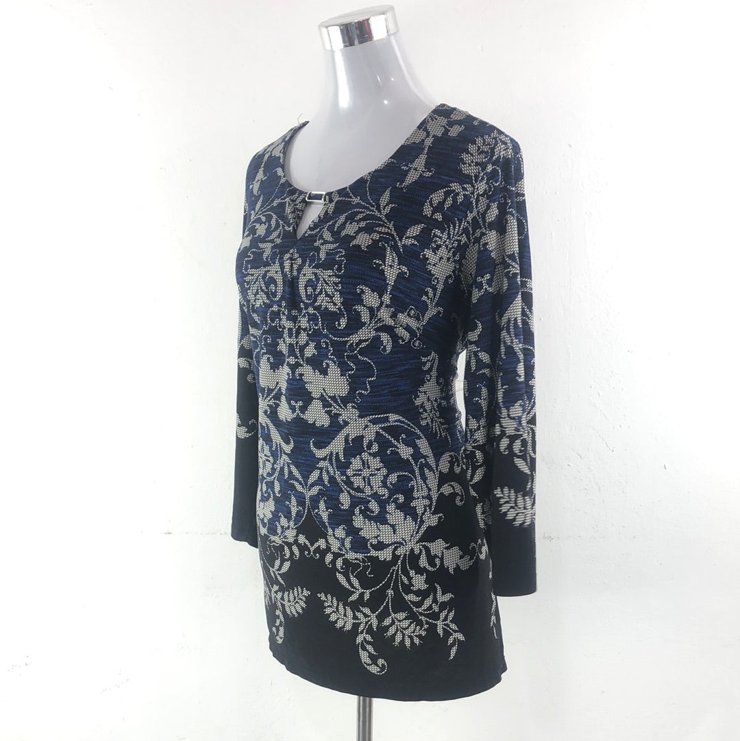 Blusa Azul Roz Ali