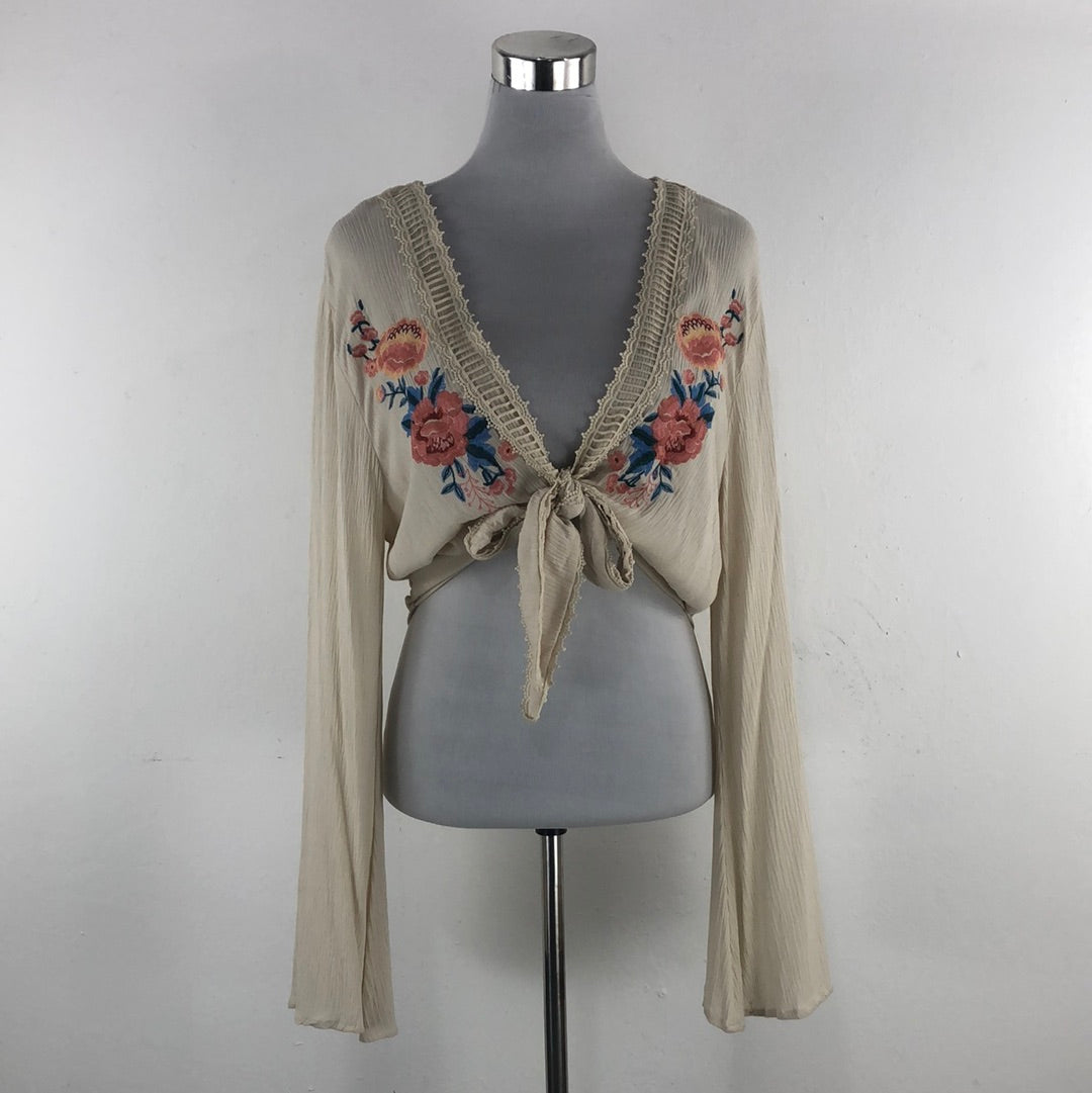 Blusa Crema Blue Rain