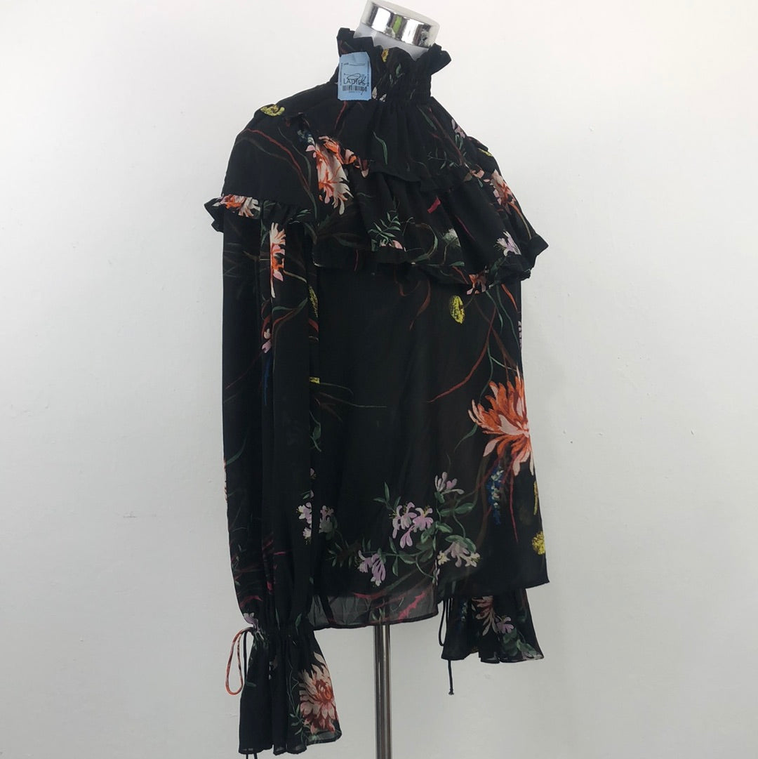 Blusa Negro de Flores HM