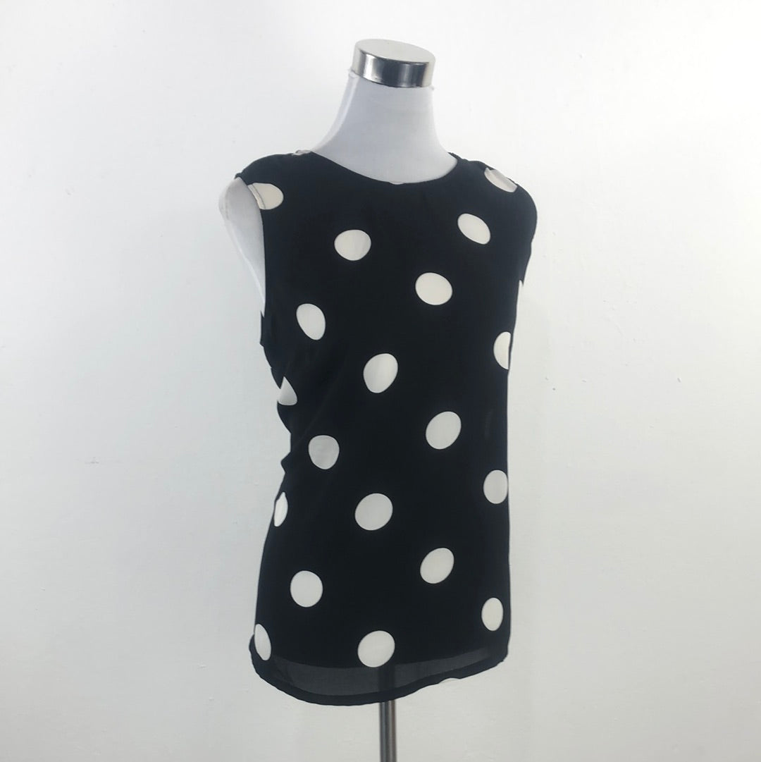 Blusa Negro de Lunares Who What Wear