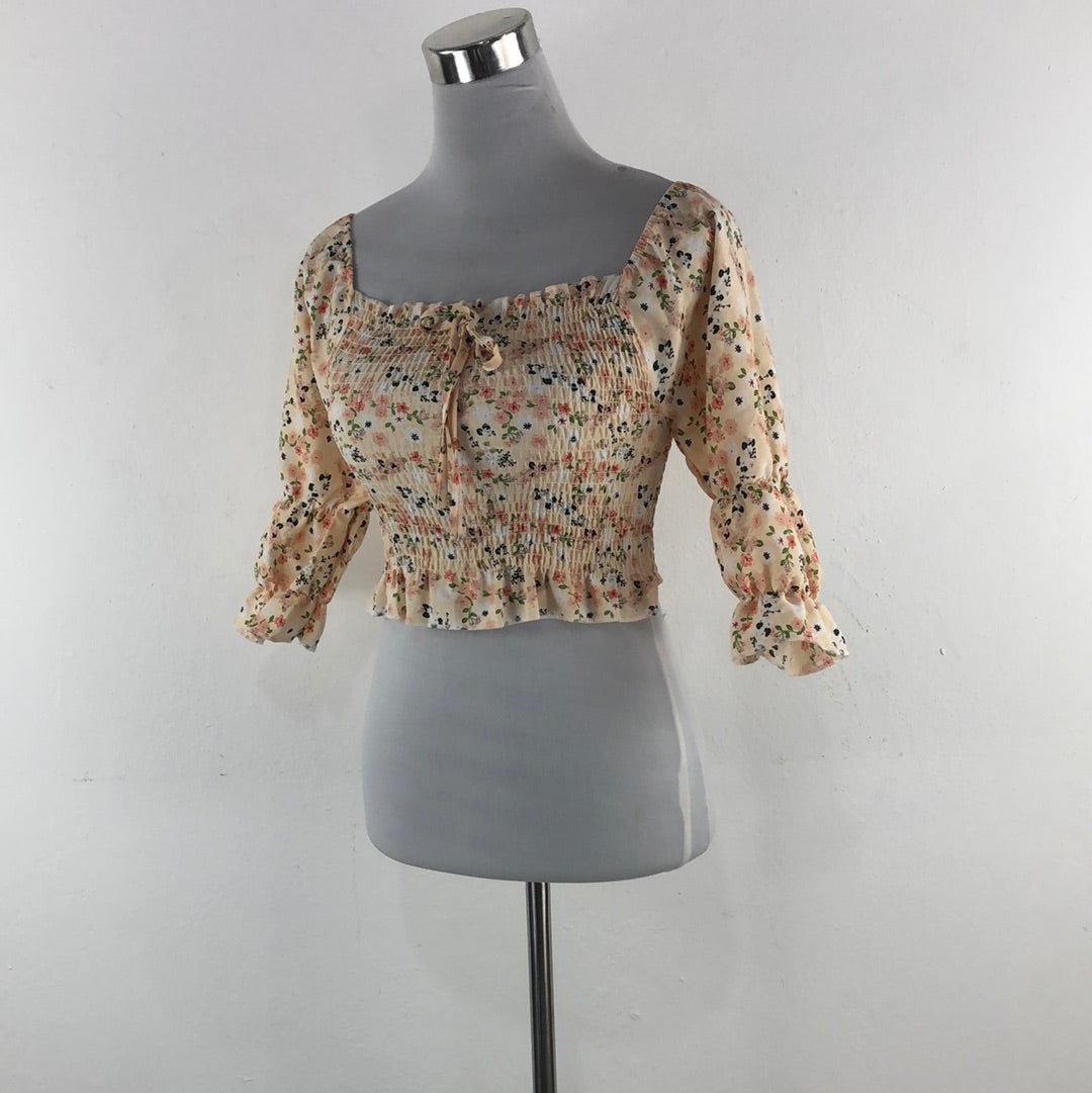 Blusa Crema de Flores Yiyi Balala