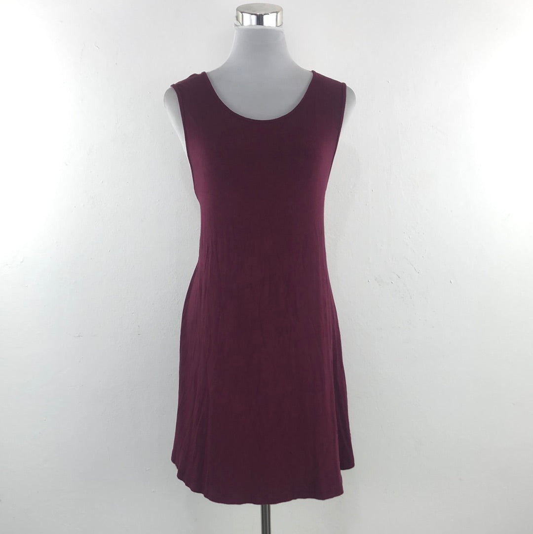 Vestido Rojo Vino Piko Green Earth Fashion