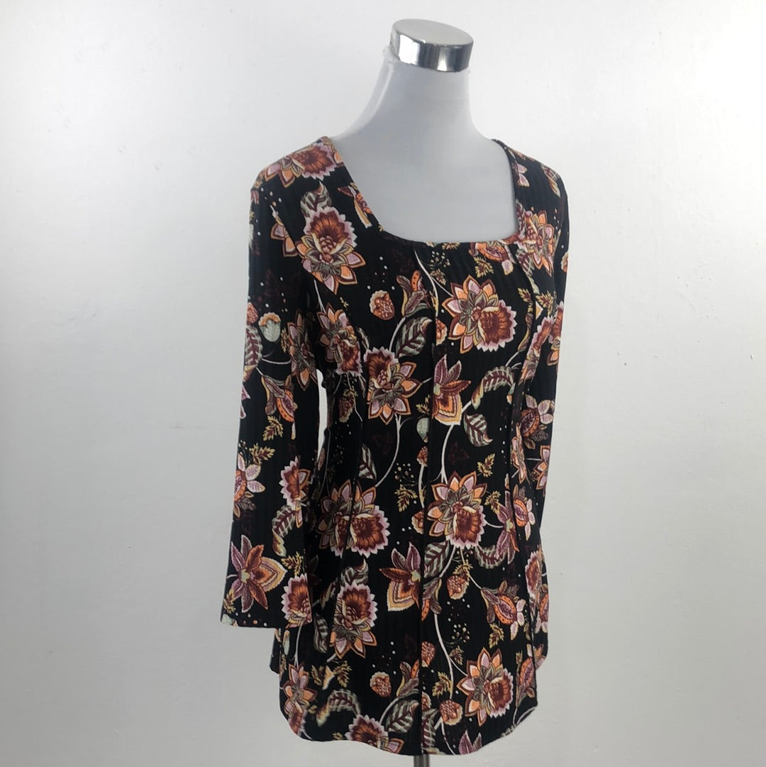 Blusa Negro de Flores Sami Jo