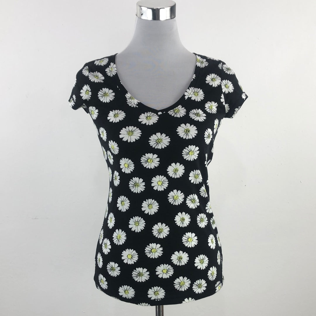 Blusa Negro de Flores No Bondaries