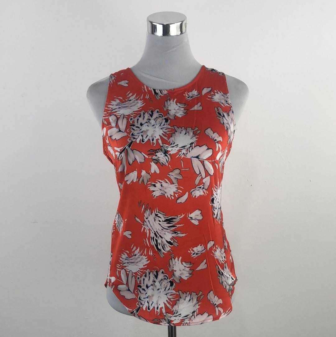 Blusa Naranja de Flores Daniel Rainn