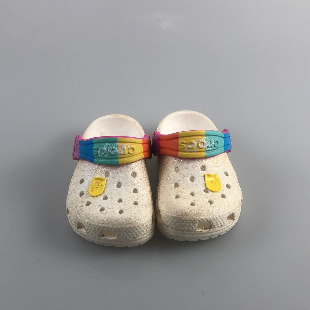Crocs Blanco de Brillo