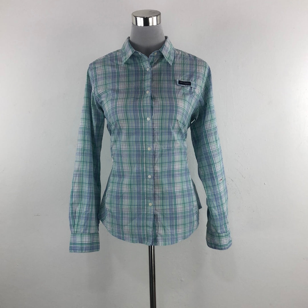 Camisa de Mujer Verde Columbia PFG
