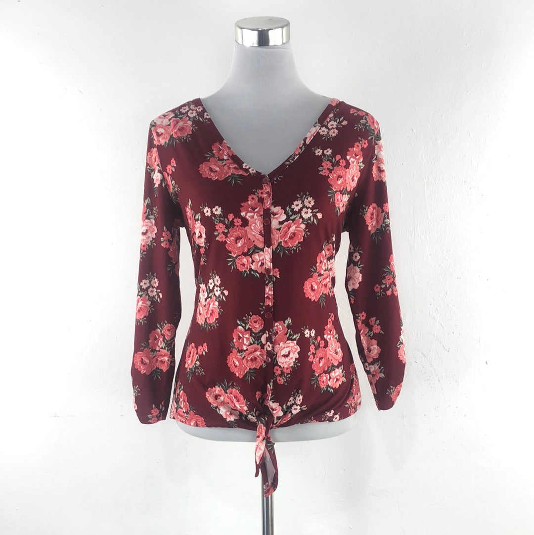 Blusa Rojo Vino No Boundaries