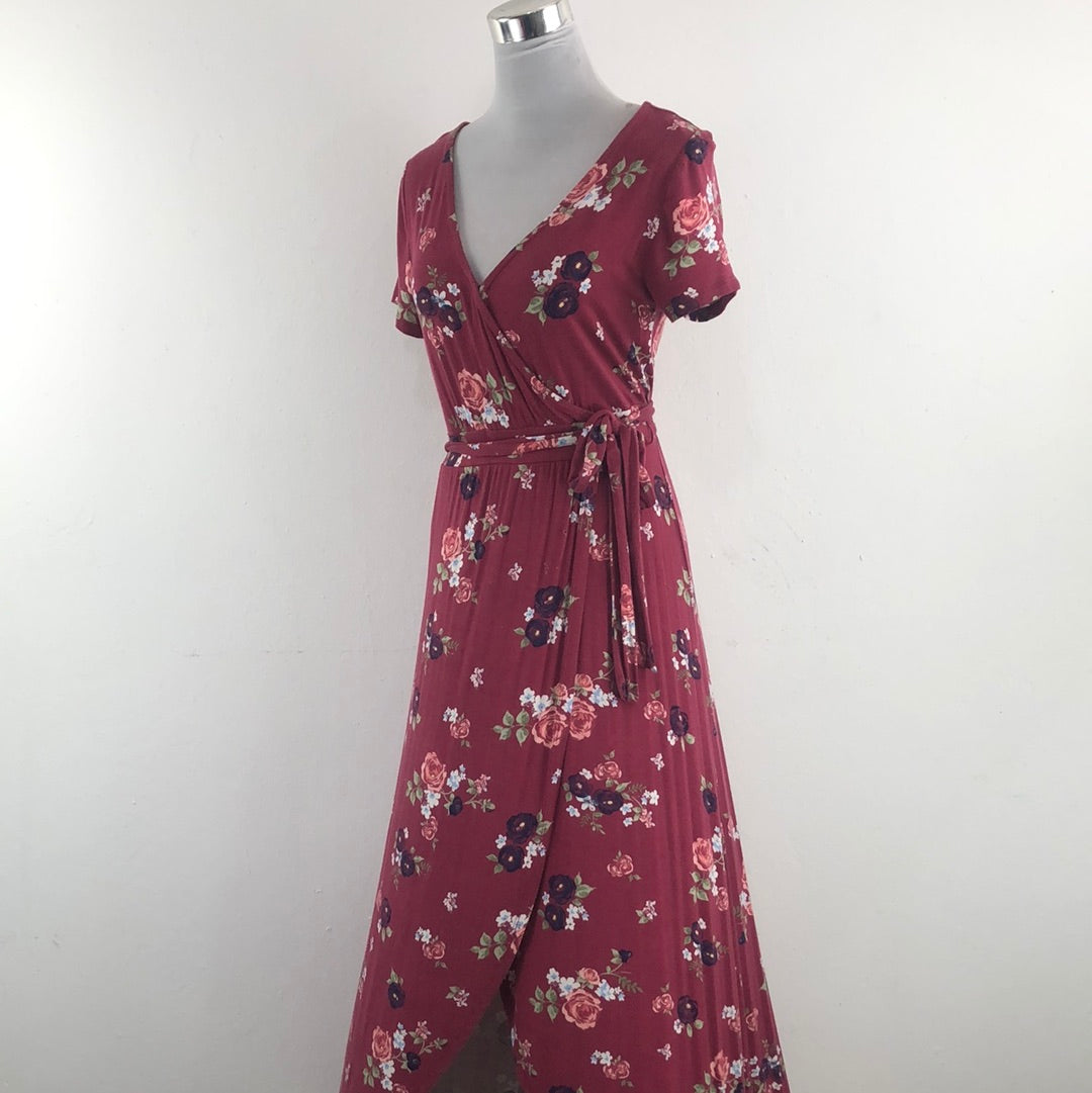 Vestido Rosado de Flores So
