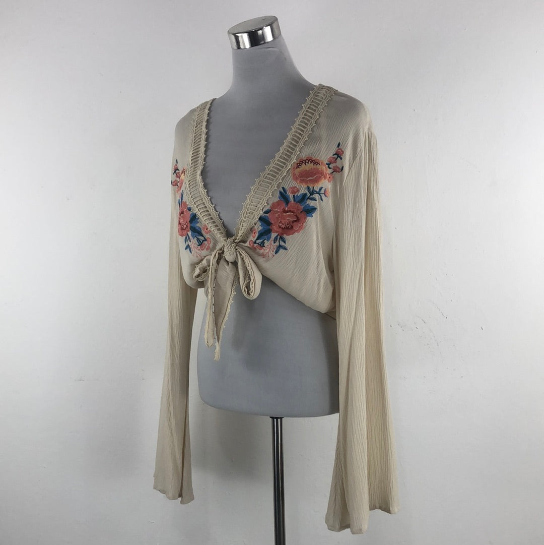 Blusa Crema Blue Rain