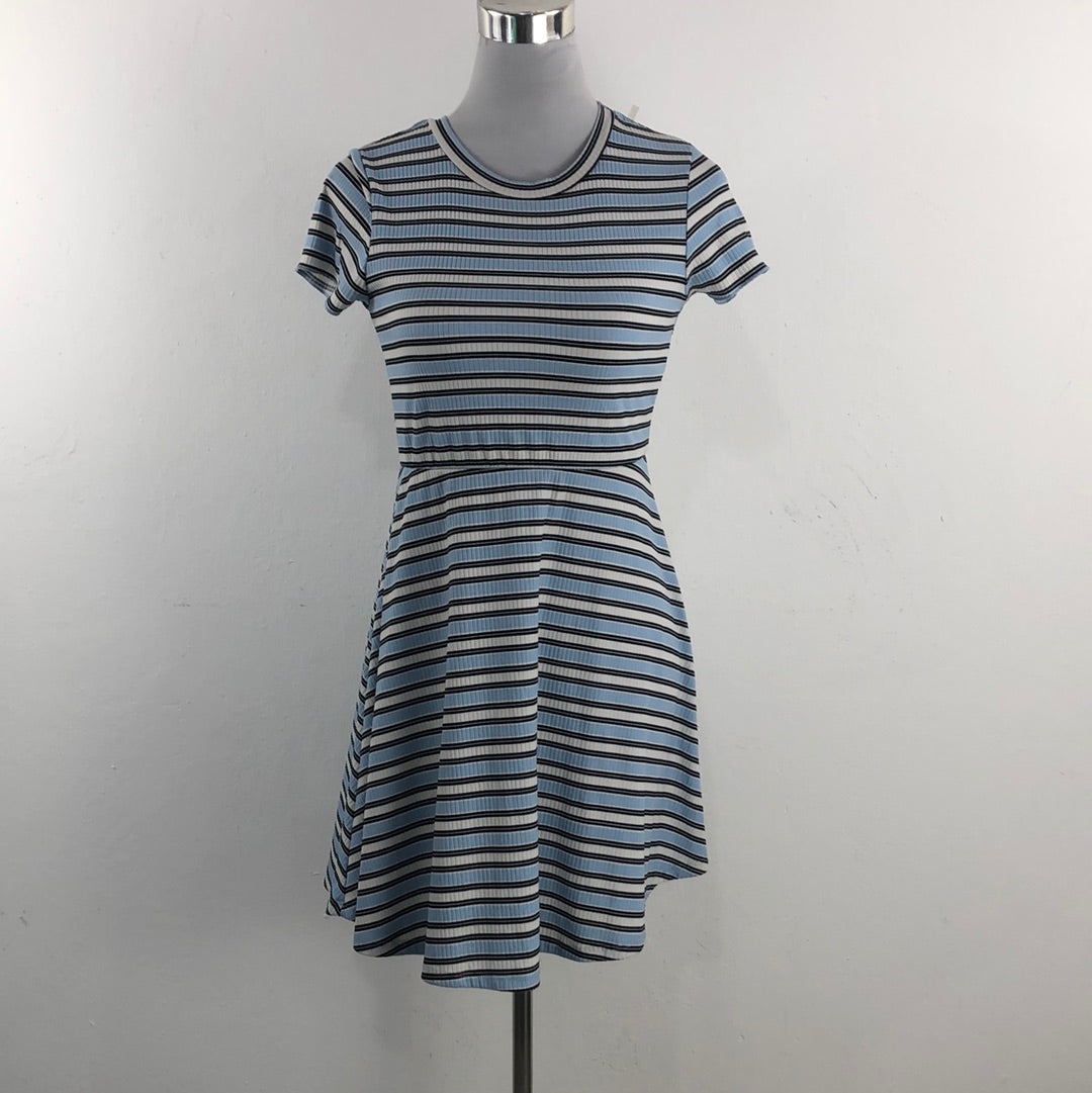 Vestido Azul de Rayas Knitworks