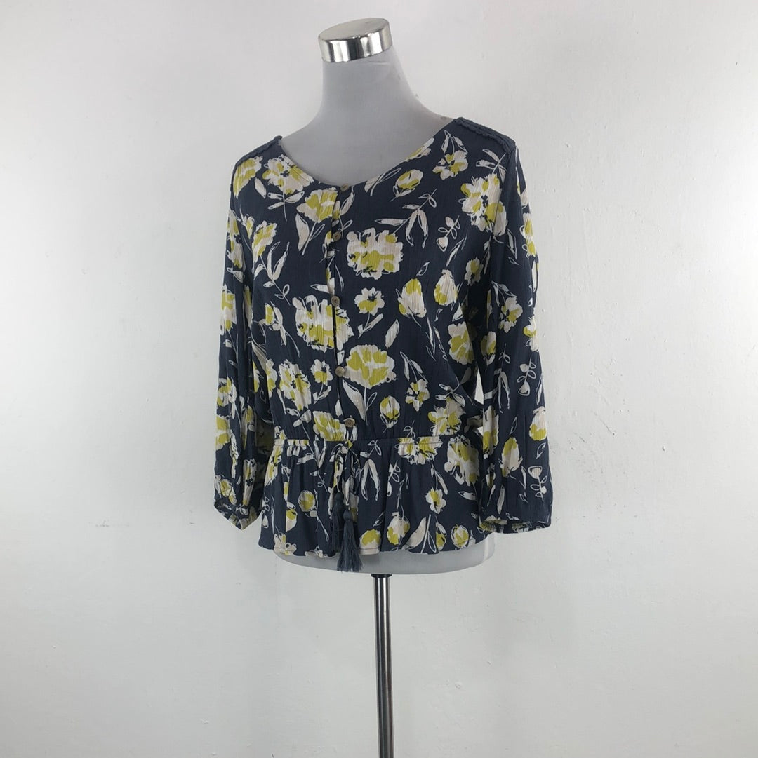 Blusa Gris de Flores Angels