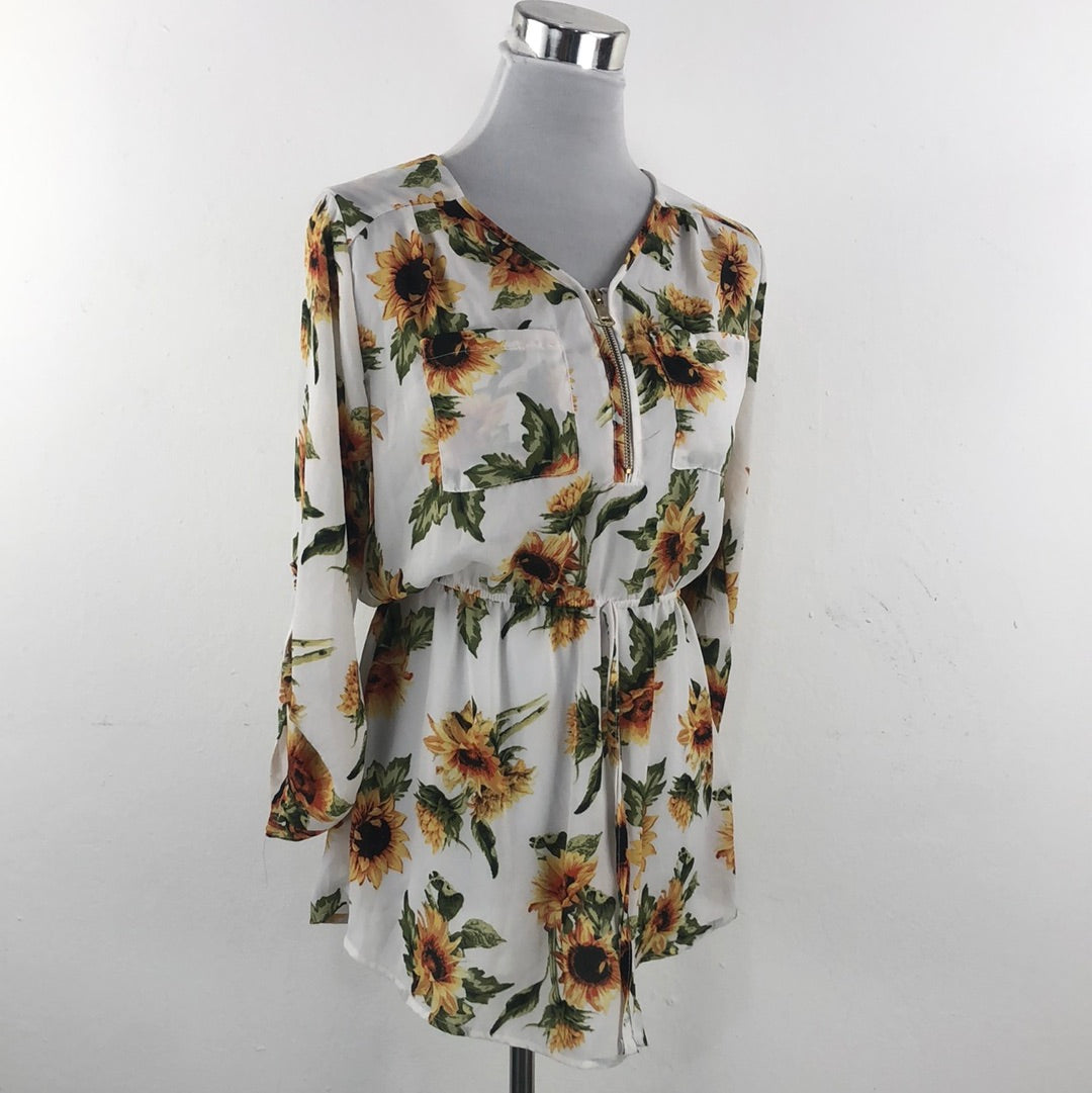 Vestido Blanco de Flores Stella Tweed