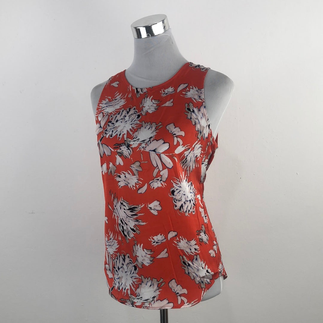 Blusa Naranja de Flores Daniel Rainn