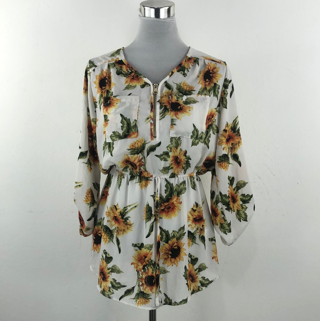 Vestido Blanco de Flores Stella Tweed