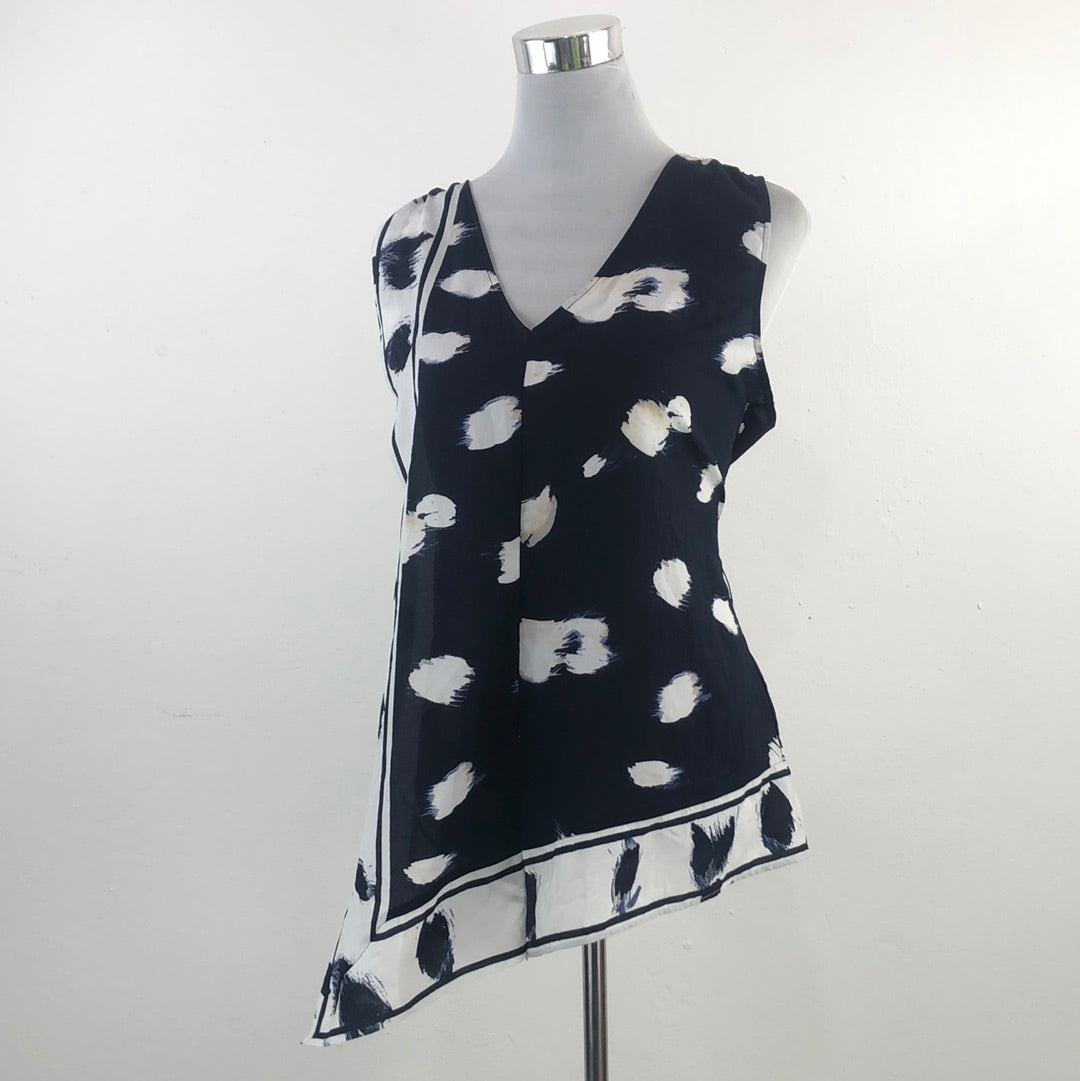 Blusa Azul Marino de Flores Banana Republic