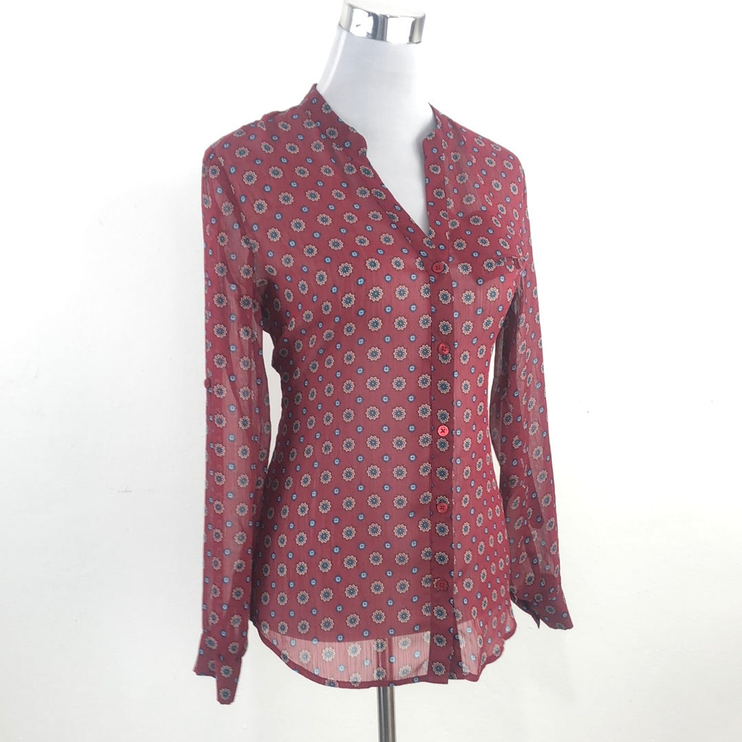Blusa Rojo Vino Kut