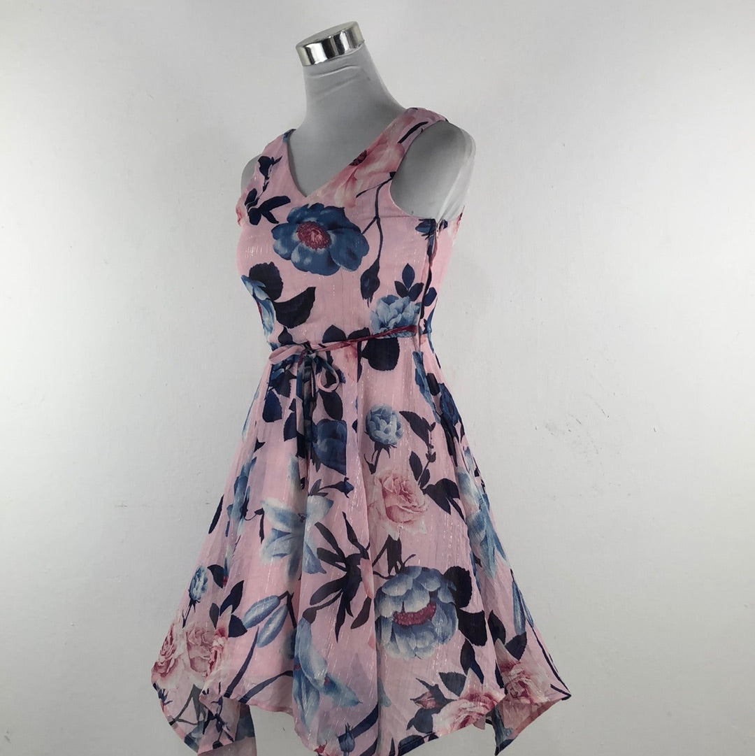 Vestido Rosado de Flores Xtraordinary