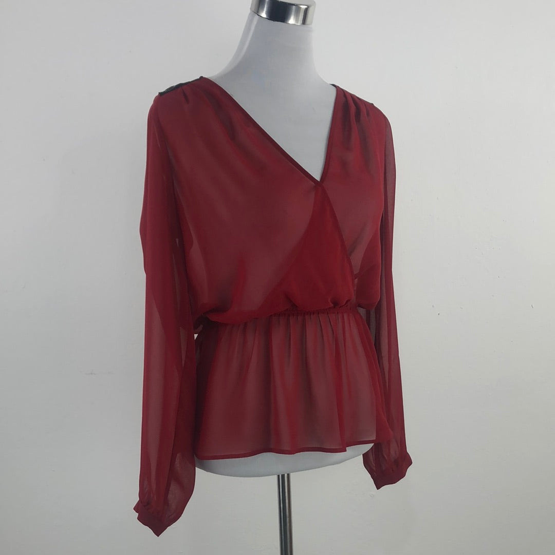 Blusa Rojo Vino Express