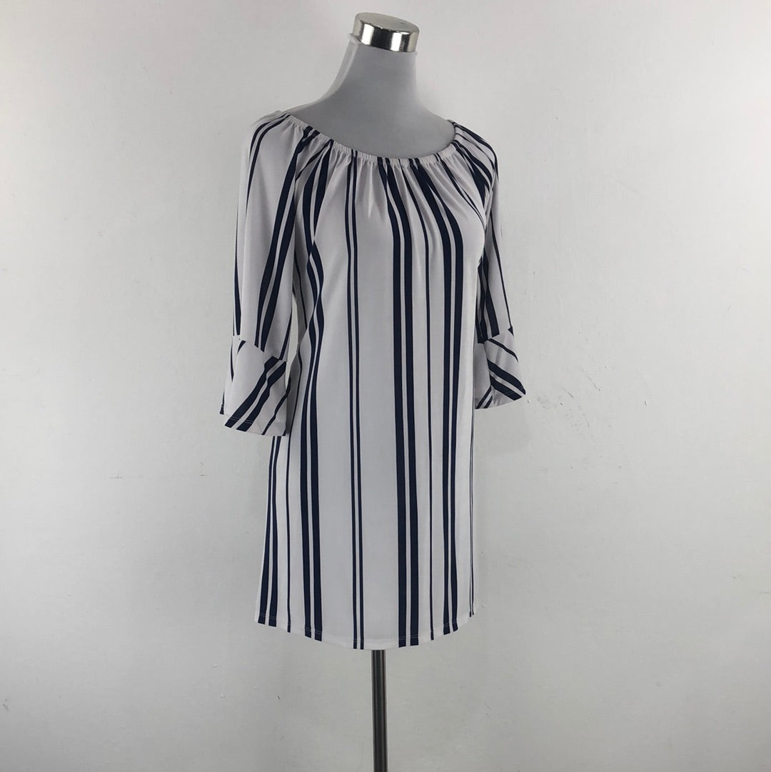 Vestido de Rayas Azul West Loop