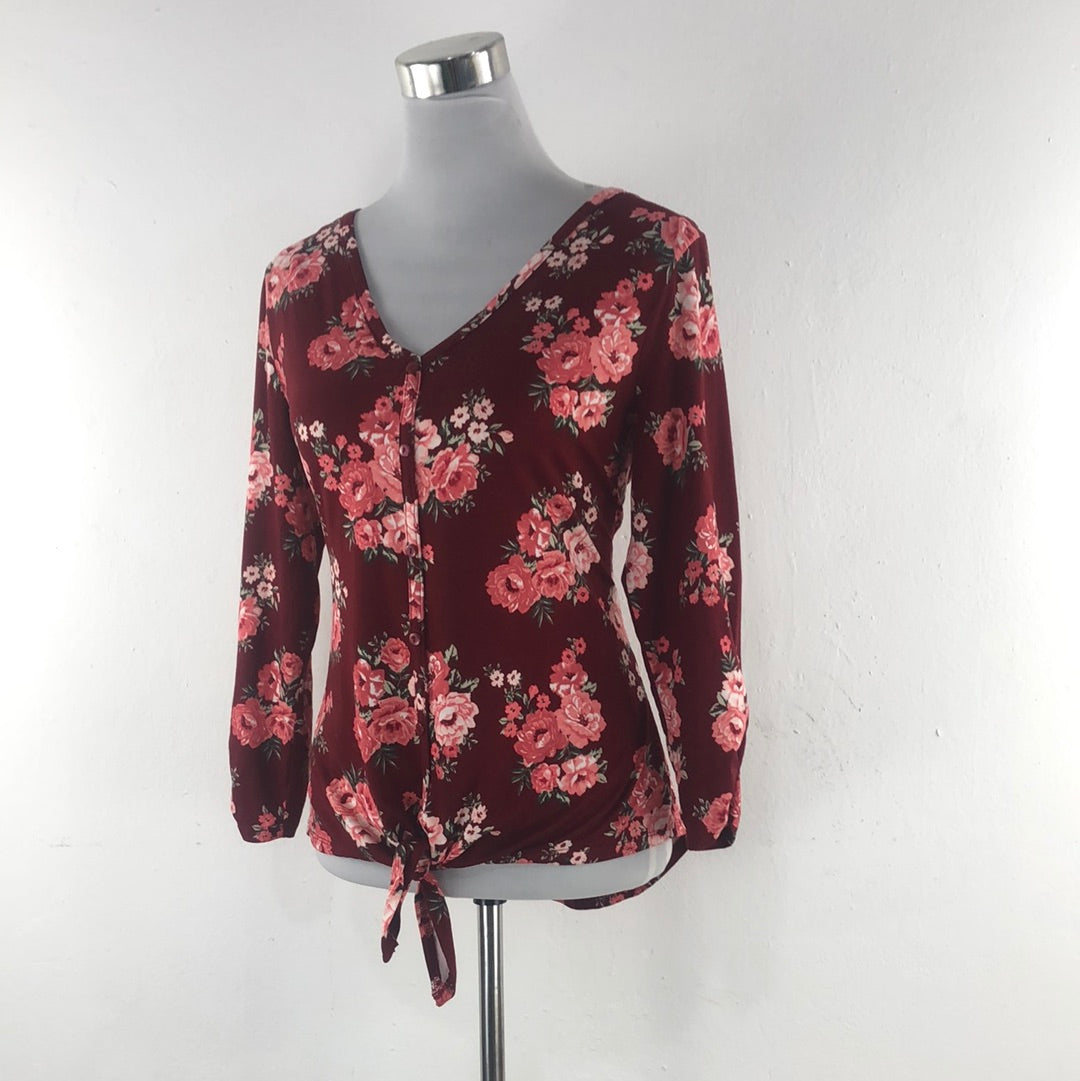 Blusa Rojo Vino No Boundaries