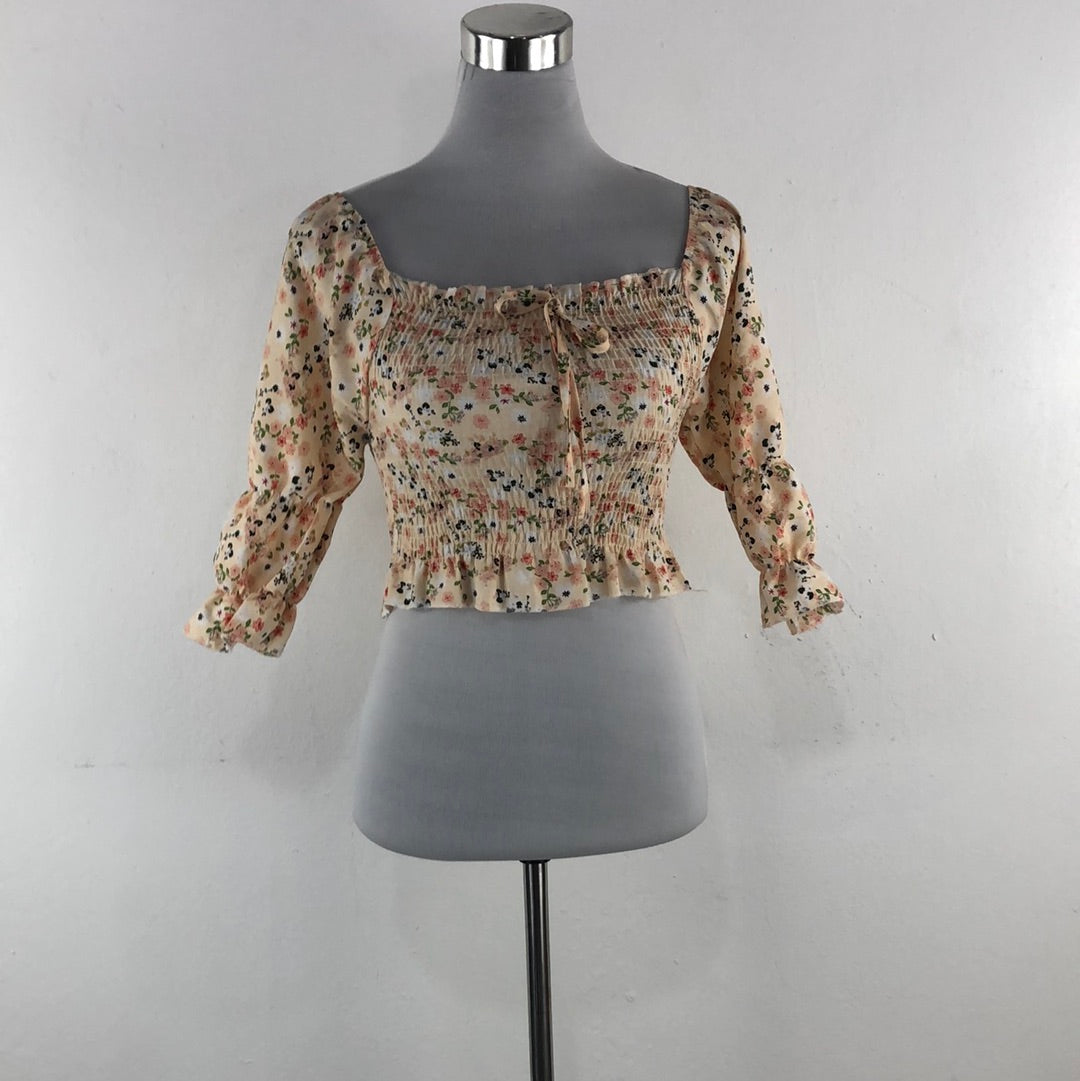 Blusa Crema de Flores Yiyi Balala