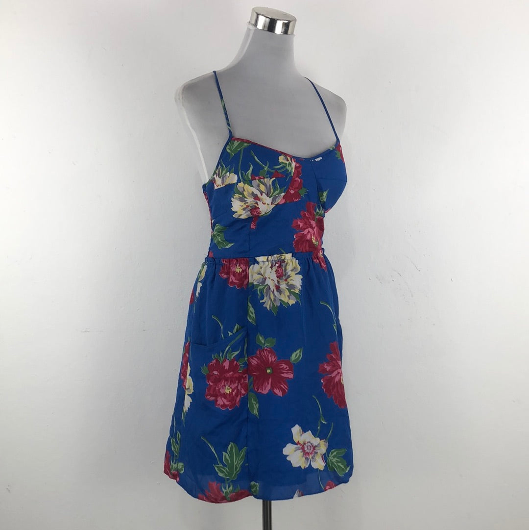 Vestido Azul de Flores American Eagle Outfittirs